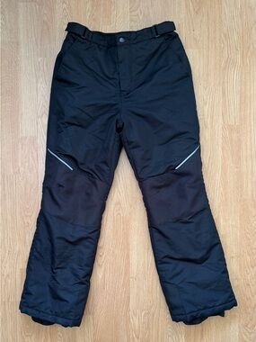 Swiss Tech Snow Ski Pants Youth XXL 18 Black Insulated Winter Waterproof